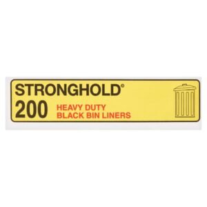 Stronghold 200 Black Bin Liners