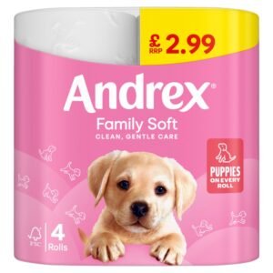 Andrex Family Soft Toilet Tissue Standard 4 Rolls £2.99 PMP