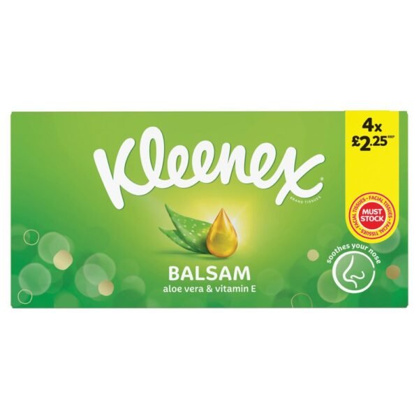 Kleenex® Balsam Tissues - 4 boxes - £2.25